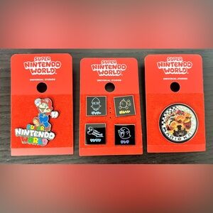 Super Nintendo World Pins Set